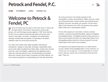Tablet Screenshot of petrockfendel.com